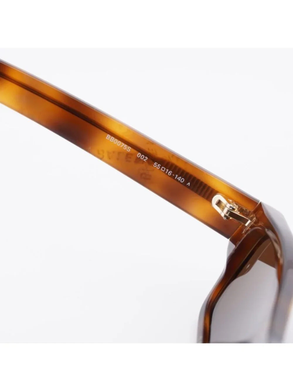 Balenciaga BB0075S 002 Sunglasses Havana Rectangle Frame, Brown Lenses